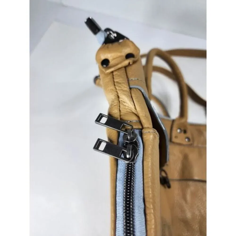 Cascina -‎ Made to Order - Pebble Grain Hobo Shoulder Bag Purse Brown Large